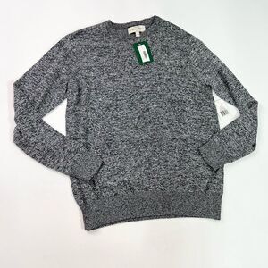 Hawker Rye Sweater Mens Small Heather Grey Cotton Cashmere Blend Crew Neck NWT